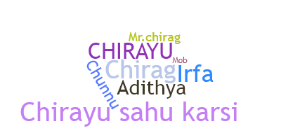 暱稱 - Chirayu