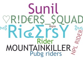 暱稱 - Riders