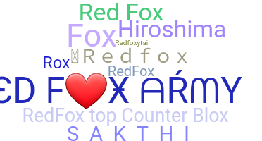 暱稱 - redfox