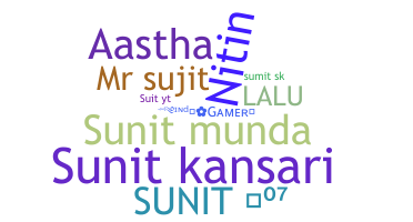 暱稱 - Sunit