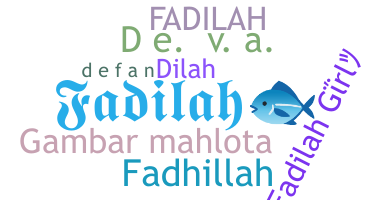 暱稱 - Fadilah