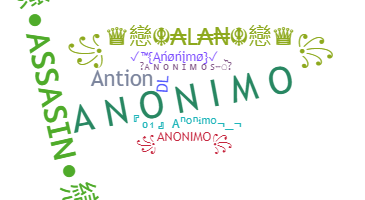 暱稱 - Anonimo