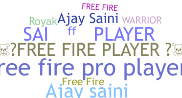 暱稱 - Freefireplayer