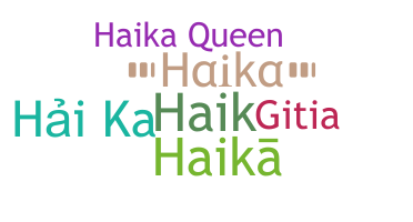暱稱 - Haika