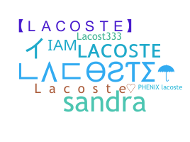 暱稱 - Lacoste