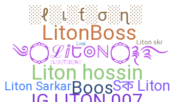 暱稱 - Liton