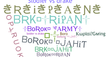 暱稱 - borok