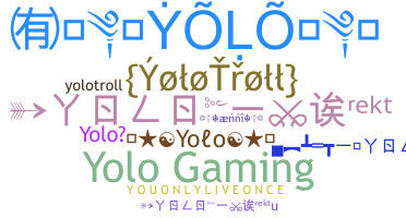暱稱 - Yolo