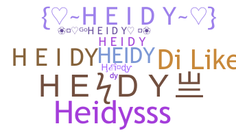 暱稱 - Heidy
