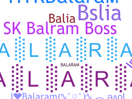 暱稱 - Balaram