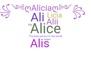 暱稱 - Alicia