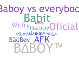 暱稱 - Baboy