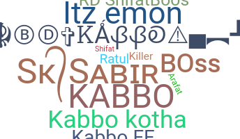 暱稱 - Kabbo