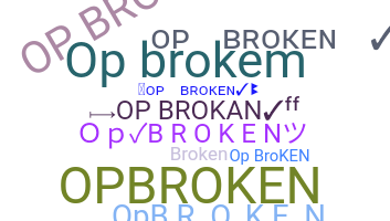 暱稱 - Opbroken