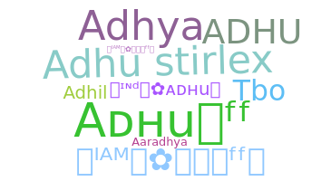 暱稱 - Adhu