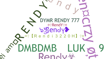 暱稱 - Rendy