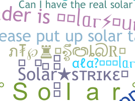 暱稱 - Solar