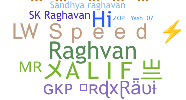 暱稱 - Raghavan