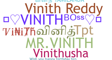 暱稱 - Vinith