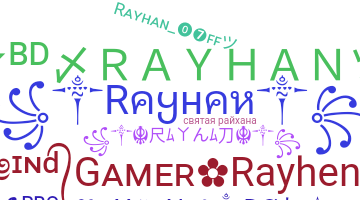 暱稱 - Rayhan