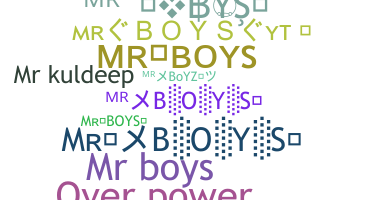 暱稱 - Mrboys