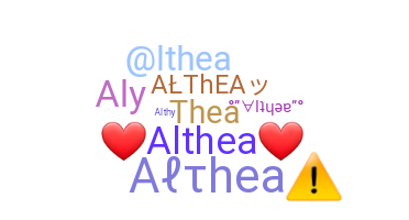 暱稱 - Althea