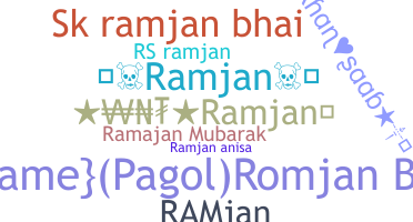 暱稱 - Ramjan