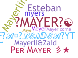 暱稱 - Mayer