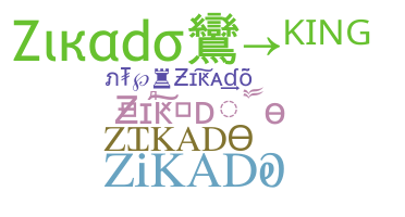 暱稱 - Zikado