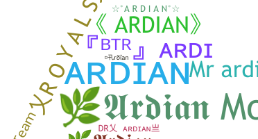 暱稱 - Ardian