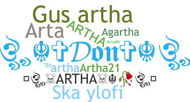 暱稱 - Artha