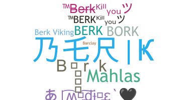暱稱 - Berk