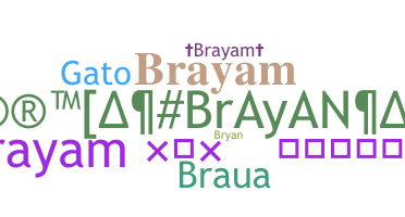 暱稱 - Brayam