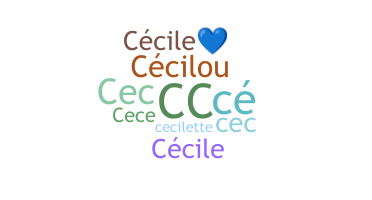 暱稱 - Cecile