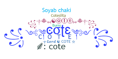 暱稱 - Cote
