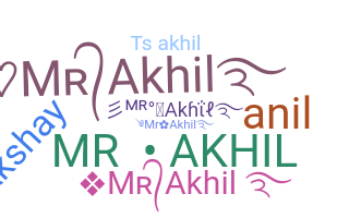 暱稱 - MrAkhil