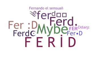 暱稱 - Ferd