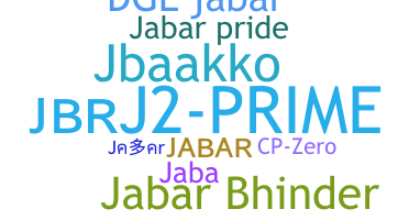 暱稱 - Jabar