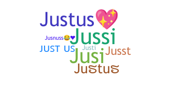 暱稱 - Justus