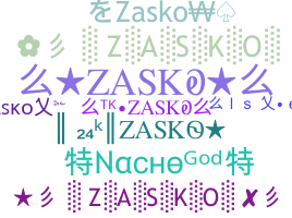 暱稱 - zasko