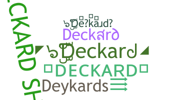 暱稱 - Deckard