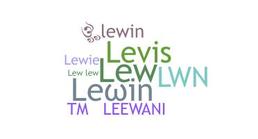 暱稱 - Lewin