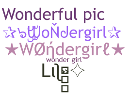 暱稱 - wondergirl