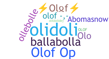 暱稱 - Olof