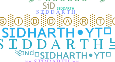暱稱 - Siddarth