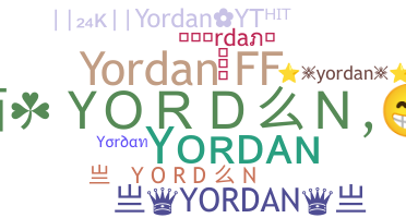暱稱 - Yordan