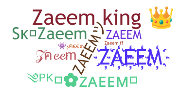 暱稱 - Zaeem