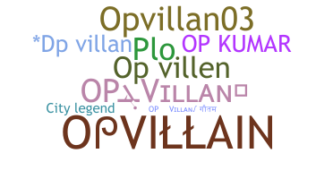 暱稱 - Opvillan