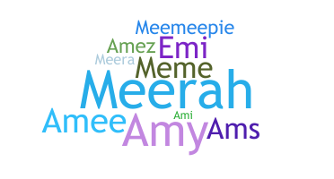 暱稱 - Ameerah