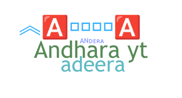 暱稱 - Andera